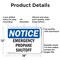 Signmission Emergency Propane Shutoff, 18 in W x Rectangle, Aluminum OS-2PACK-NS-A-1218-L-11890 - alternate 3